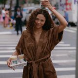 Brown Cotton Beach & Bathrobe