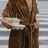 Brown Cotton Beach & Bathrobe