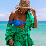 Green Cotton Beach & Bathrobe