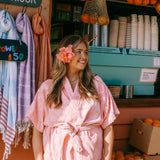Pink Cotton Beach & Bathrobe