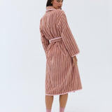 PRE-ORDER Winter Robe - Tan Stripe