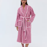 PRE-ORDER Winter Robe - Pink Stripe