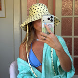 Polka Dot Hat - Yellow